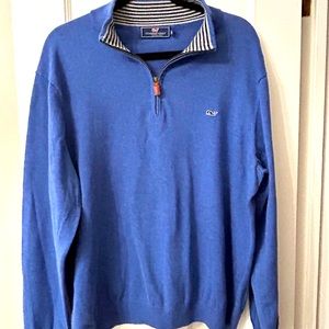 NWOT mens Vineyard Vines 3/4 zip pullover.  Never worn!